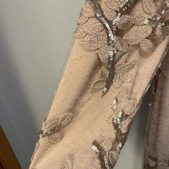 RALPH Lauren light pink woman’s beaded special occasion dress - Picture 7 of 16